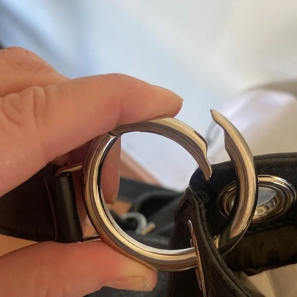 Salvatore Ferragamo Pebbled Leather Satchel/Crossbody - Picture 10 of 11